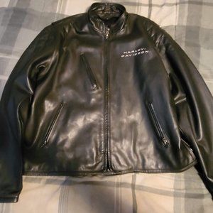 Harley Leather Jacket with Removable Liner Men's XXL